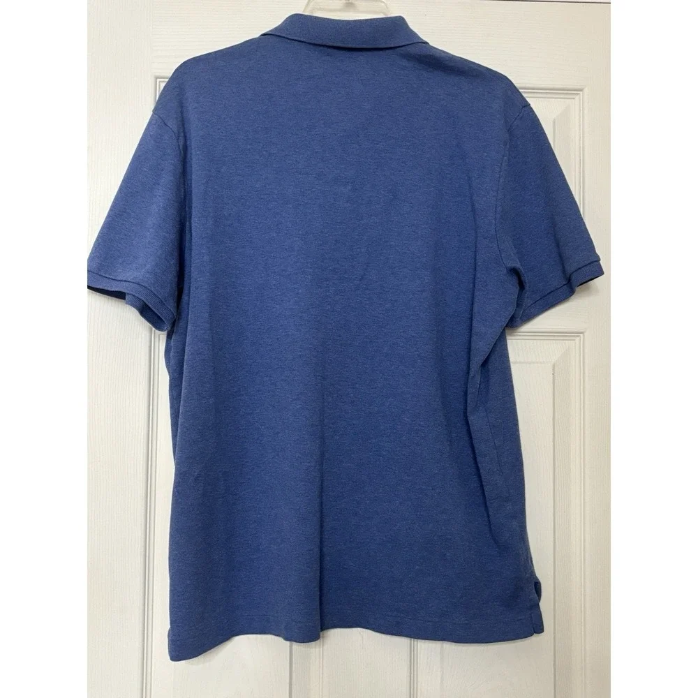Polo Ralph Lauren Polo Shirt Mens Size Large Dark Blue Short Sleeve Navy Pony